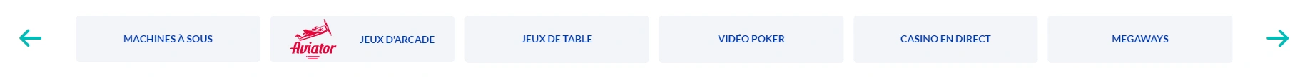Catégories pour Jouer avec Promo Code Coupon au LuckyTreasure France